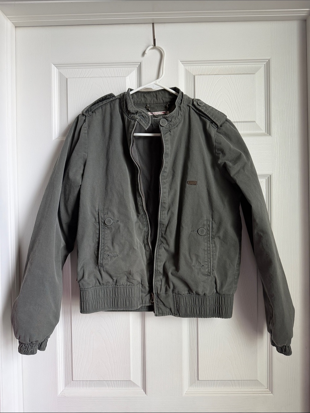 Levi's Olive Green Utility Jacket with Chain Detail
